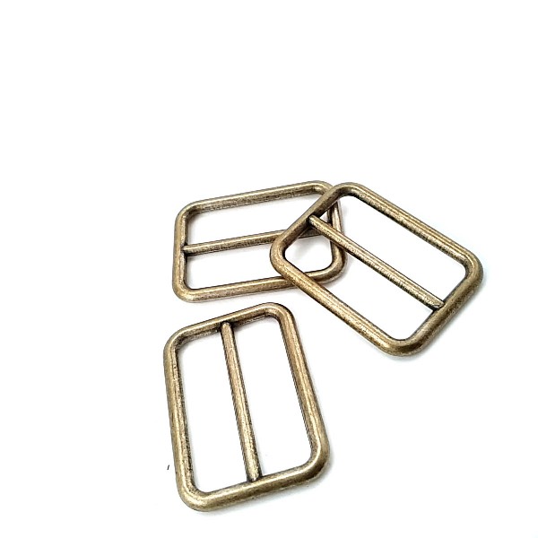 30 mm Rectangular Tongue & Mute Metal Buckle E 125