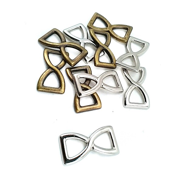 7 mm Octa-Shaped Metal Accessory Buckle E 1297