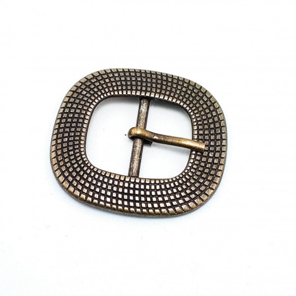 23 mm Oval and Patterned Belt Buckle E 169