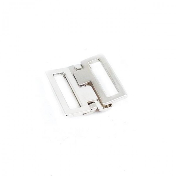 Rectangular sliding metal buckle 14 mm E 1945