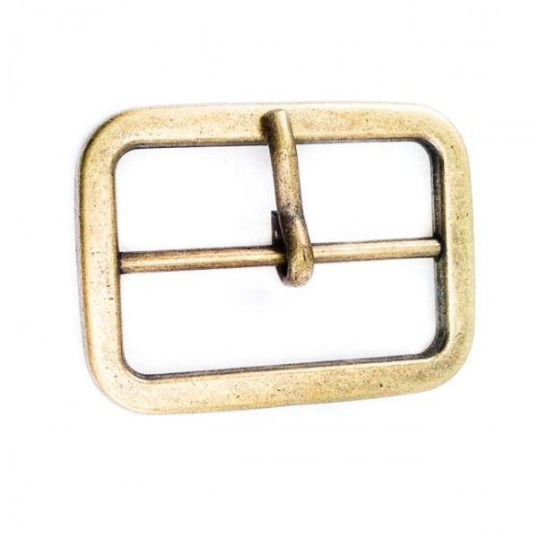 Rectangular plain buckle zinc alloy metal 35 mm E 2005