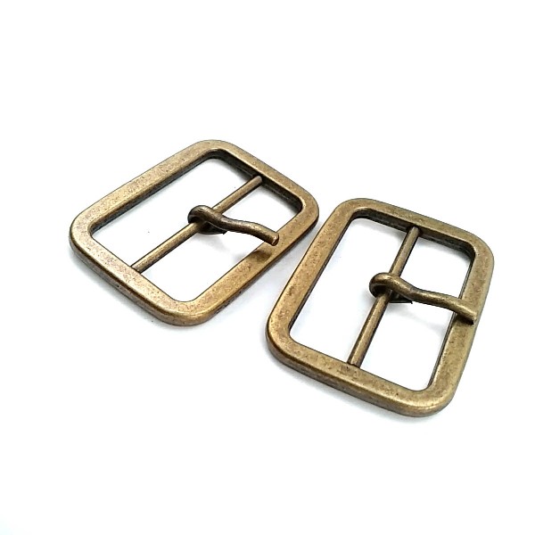 Rectangular plain buckle zinc alloy metal 35 mm E 2005