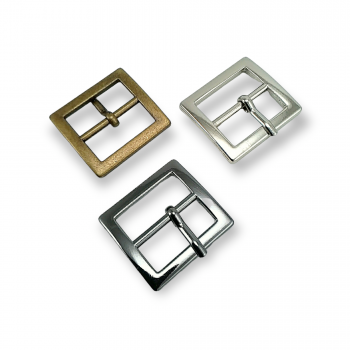 22 mm Rectangular belt buckle - metal E 2047