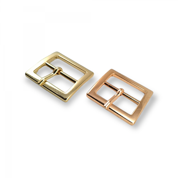 Rectangular belt buckle - metal 22 mm E 2047