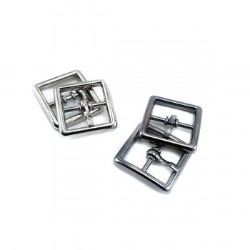 Center Bar Buckle 16 mm Rectangle Metal Buckle E 2119