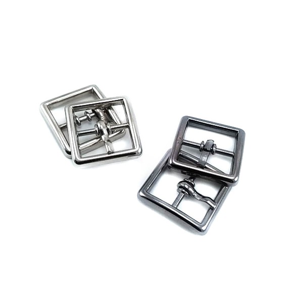 Rectangular metal buckle 16 mm E 2119