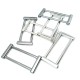 40 mm Thick edged metal frame buckle E 2140