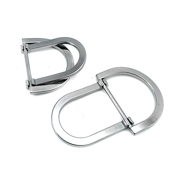 23 mm Double Ring D Buckle Metal Adjuster and Belt Buckle E 2145