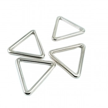 3 cm Triangle Ring - Metal Frame Buckle E 2180