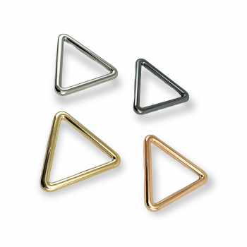 3 cm Triangle Ring - Metal Frame Buckle E 2180