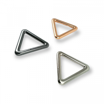 2 cm Triangle Ring - Metal Frame Buckle E 2181