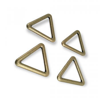 2 cm Triangle Ring - Metal Frame Buckle E 2181