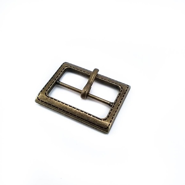 32 mm Rectangular Metal Center Bar Buckle  E 483