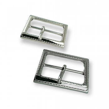 Silver Metal Belt Buckle Double Bar Buckle 32mm Adjuster Buckle