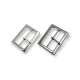 32 mm Rectangular Metal Center Bar Buckle  E 483