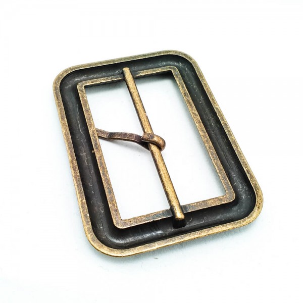 Rectangular Zinc Alloy Metal Buckle 50 mm E 568