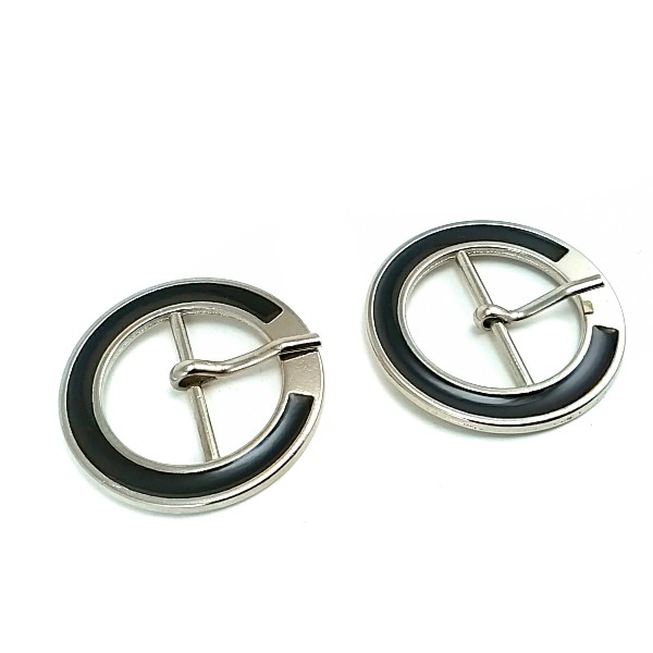 28 mm Center Bar Ring Clasp Metal Enamel Buckle E 725 MN