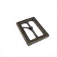 37 mm Rectangular metal plain buckle E 798