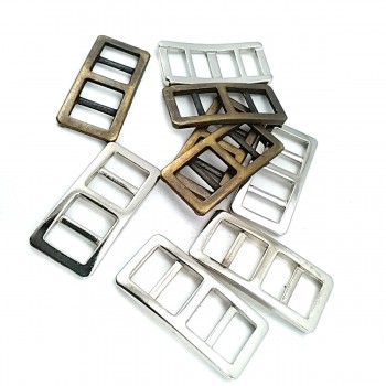 Metal Buckle - Square Double Loop