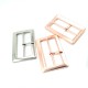 5 cm Rectangular Center Bar Metal Buckle  E 970