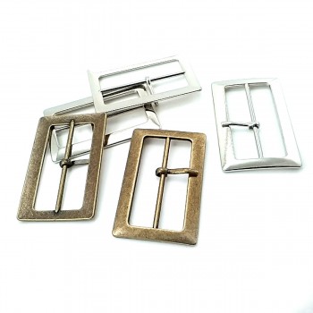 5 cm Rectangular Center Bar Metal Buckle  E 970