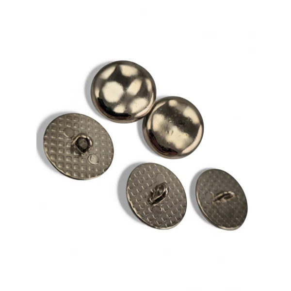 slightly wavy shiny Footed Button, Jacket Button 20 mm - 32 size E 1966