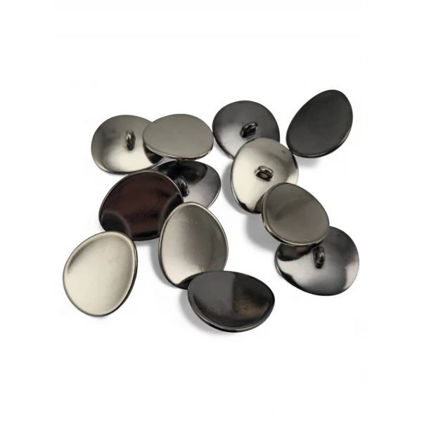 Asymmetrical Oval Shaped Jacket Button 23 mm x 19.5 mm - 36 men E 2075
