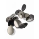 Asymmetrical Oval Shaped Jacket Button 23 mm x 19.5 mm - 36 men E 2075