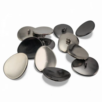 Asymmetrical Oval Shaped Jacket Button 23 mm x 19.5 mm - 36 men E 2075
