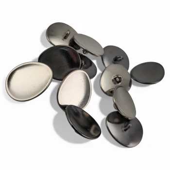 Asymmetrical Oval Shaped Jacket Button 23 mm x 19.5 mm - 36 men E 2075