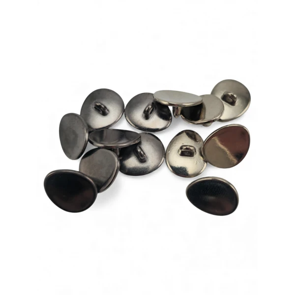 Oval Domed Jacket Button 15 mm x 13 mm E 2076