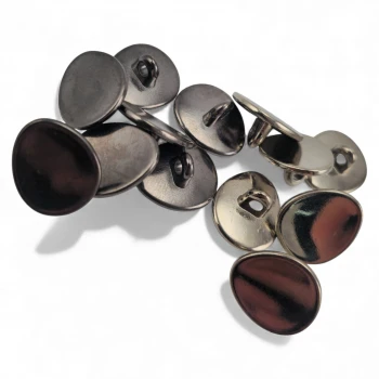 Oval Domed Jacket Button 15 mm x 13 mm E 2076