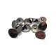Oval Domed Jacket Button 15 mm x 13 mm E 2076