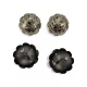 embossed flower bud patterned Jacket Button 22.7 mm - 36 size E 2101