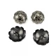 embossed flower bud patterned Jacket Button 22.7 mm - 36 size E 2101