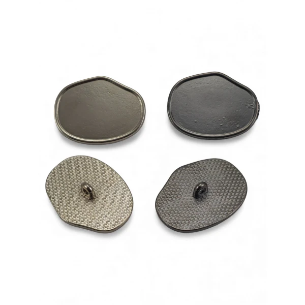 Footed button Oval Form Jacket Button 30 mm x 22.5 mm - 45 size E 2102