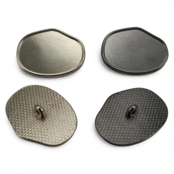 Footed button Oval Form Jacket Button 30 mm x 22.5 mm - 45 size E 2102