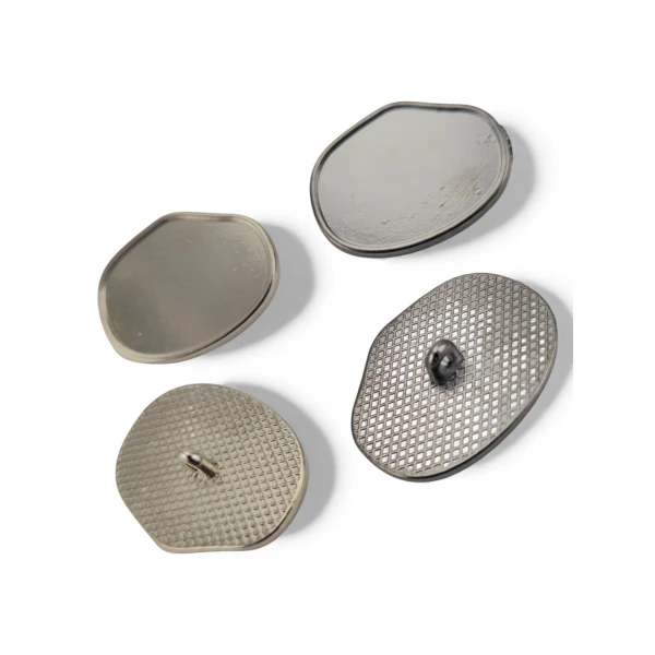 Footed button Oval Form Jacket Button 30 mm x 22.5 mm - 45 size E 2102