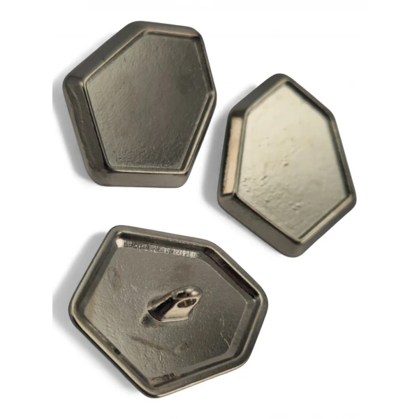 Footed button Pentagonal Shaped Jacket Button 28 mm x 22 mm - 44 size E 2139