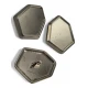 Footed button Pentagonal Shaped Jacket Button 28 mm x 22 mm - 44 size E 2139
