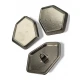 Footed button Pentagonal Shaped Jacket Button 28 mm x 22 mm - 44 size E 2139