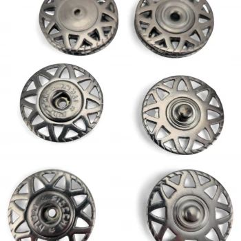 Star patterned 25 mm 40 Size Snap Fastener E 2226
