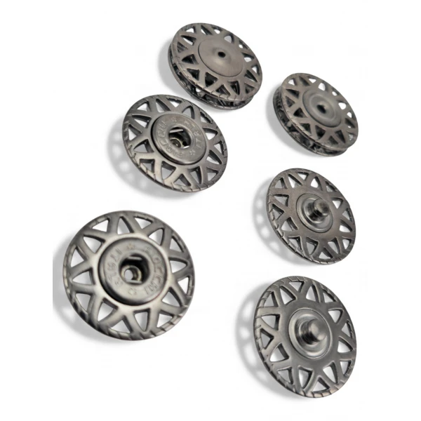Star patterned 25 mm 40 Size Snap Fastener E 2226