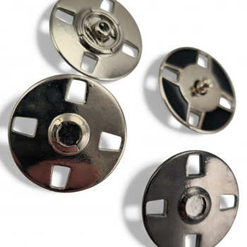 Decorative Covered 4 Hole Sewn Snap Fastener 24 mm E 2240