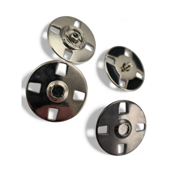 Decorative Covered 4 Hole Sewn Snap Fastener 24 mm E 2240