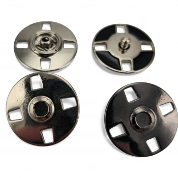 Decorative Covered 4 Hole Sewn Snap Fastener 24 mm E 2240