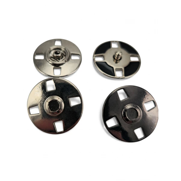 Decorative Covered 4 Hole Sewn Snap Fastener 24 mm E 2240