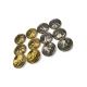 Hammered 2 Hole Zamak Button 20 mm - 32 size E 2287