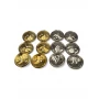 Hammered 2 Hole Zamak Button 20 mm - 32 size E 2287