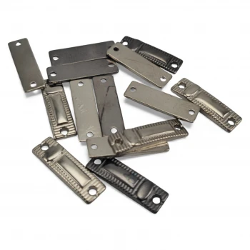 Serrated Frame Metal Connection Plate – 2 Hole Metal Plate 21.5 mm x 6.4 mm E 2292